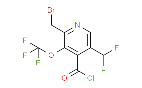2-(Bromomethyl)-5-(difluoromethyl)-3-(trifluoromethoxy)pyridine-4-carbonyl chloride