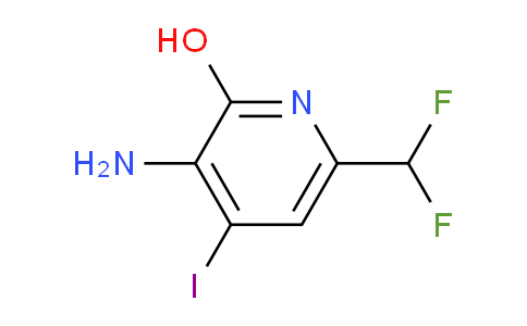 3-Amino-6-(difluoromethyl)-2-hydroxy-4-iodopyridine