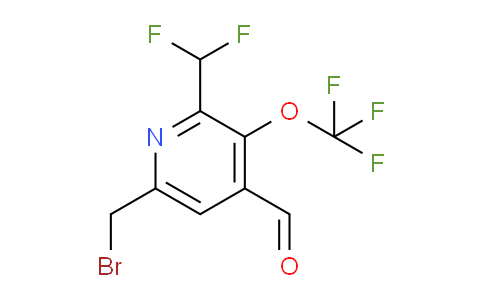 6-(Bromomethyl)-2-(difluoromethyl)-3-(trifluoromethoxy)pyridine-4-carboxaldehyde