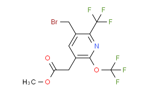 AM143570 | 1805033-64-0 | Methyl 3-(bromomethyl)-6-(trifluoromethoxy)-2-(trifluoromethyl)pyridine-5-acetate