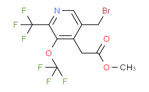Methyl 5-(bromomethyl)-3-(trifluoromethoxy)-2-(trifluoromethyl)pyridine-4-acetate
