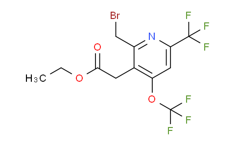 Ethyl 2-(bromomethyl)-4-(trifluoromethoxy)-6-(trifluoromethyl)pyridine-3-acetate