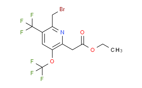 Ethyl 2-(bromomethyl)-5-(trifluoromethoxy)-3-(trifluoromethyl)pyridine-6-acetate