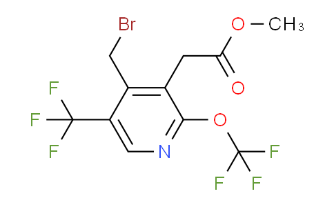 Methyl 4-(bromomethyl)-2-(trifluoromethoxy)-5-(trifluoromethyl)pyridine-3-acetate