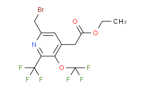 AM143580 | 1805233-91-3 | Ethyl 6-(bromomethyl)-3-(trifluoromethoxy)-2-(trifluoromethyl)pyridine-4-acetate
