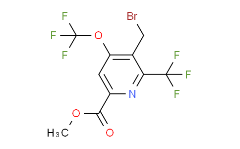 AM143589 | 1805291-17-1 | Methyl 3-(bromomethyl)-4-(trifluoromethoxy)-2-(trifluoromethyl)pyridine-6-carboxylate