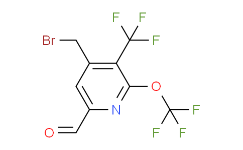 AM143602 | 1804689-79-9 | 4-(Bromomethyl)-2-(trifluoromethoxy)-3-(trifluoromethyl)pyridine-6-carboxaldehyde