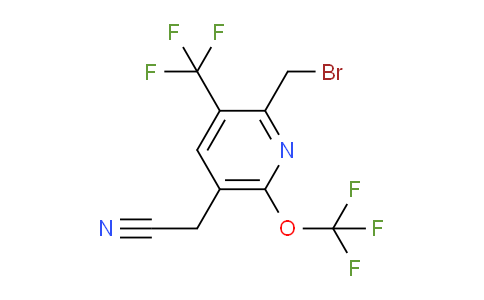 AM143607 | 1804863-24-8 | 2-(Bromomethyl)-6-(trifluoromethoxy)-3-(trifluoromethyl)pyridine-5-acetonitrile