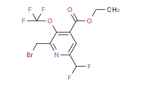 AM143641 | 1804437-77-1 | Ethyl 2-(bromomethyl)-6-(difluoromethyl)-3-(trifluoromethoxy)pyridine-4-carboxylate