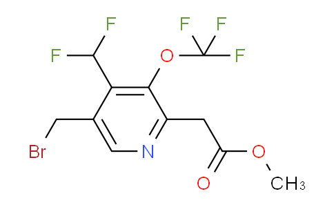 Methyl 5-(bromomethyl)-4-(difluoromethyl)-3-(trifluoromethoxy)pyridine-2-acetate