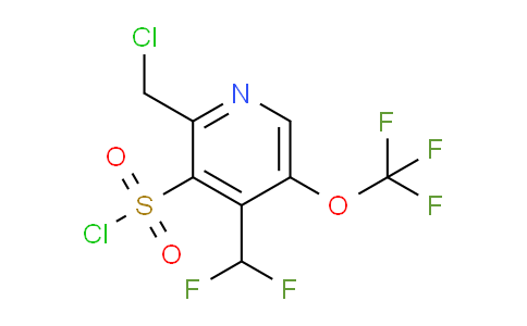 2-(Chloromethyl)-4-(difluoromethyl)-5-(trifluoromethoxy)pyridine-3-sulfonyl chloride