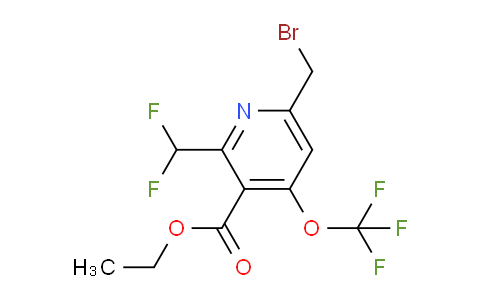 Ethyl 6-(bromomethyl)-2-(difluoromethyl)-4-(trifluoromethoxy)pyridine-3-carboxylate