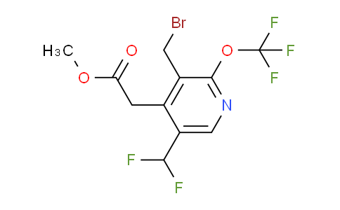 Methyl 3-(bromomethyl)-5-(difluoromethyl)-2-(trifluoromethoxy)pyridine-4-acetate