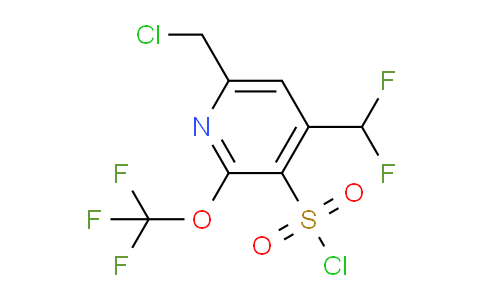6-(Chloromethyl)-4-(difluoromethyl)-2-(trifluoromethoxy)pyridine-3-sulfonyl chloride