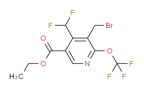 Ethyl 3-(bromomethyl)-4-(difluoromethyl)-2-(trifluoromethoxy)pyridine-5-carboxylate