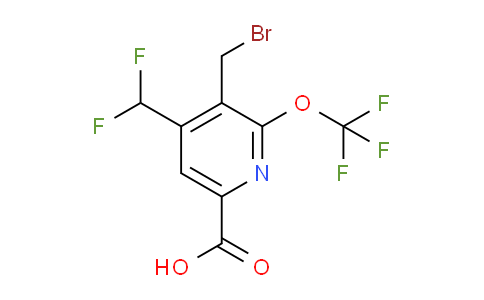 AM143703 | 1804668-10-7 | 3-(Bromomethyl)-4-(difluoromethyl)-2-(trifluoromethoxy)pyridine-6-carboxylic acid