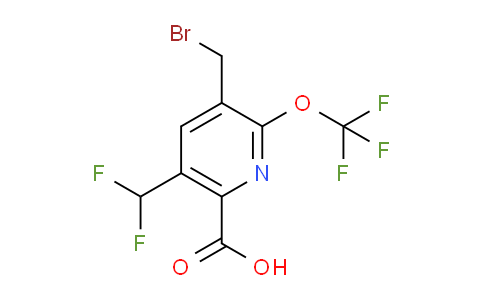 AM143706 | 1804668-19-6 | 3-(Bromomethyl)-5-(difluoromethyl)-2-(trifluoromethoxy)pyridine-6-carboxylic acid