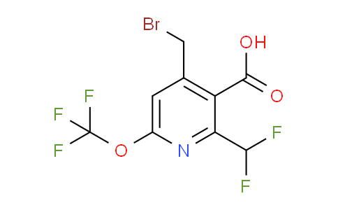 AM143711 | 1805144-66-4 | 4-(Bromomethyl)-2-(difluoromethyl)-6-(trifluoromethoxy)pyridine-3-carboxylic acid