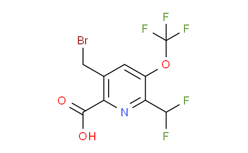 AM143715 | 1805305-69-4 | 5-(Bromomethyl)-2-(difluoromethyl)-3-(trifluoromethoxy)pyridine-6-carboxylic acid