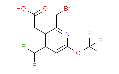 2-(Bromomethyl)-4-(difluoromethyl)-6-(trifluoromethoxy)pyridine-3-acetic acid
