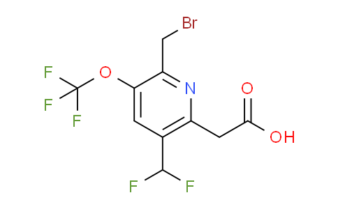 2-(Bromomethyl)-5-(difluoromethyl)-3-(trifluoromethoxy)pyridine-6-acetic acid