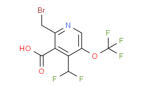 AM143747 | 1804877-55-1 | 2-(Bromomethyl)-4-(difluoromethyl)-5-(trifluoromethoxy)pyridine-3-carboxylic acid