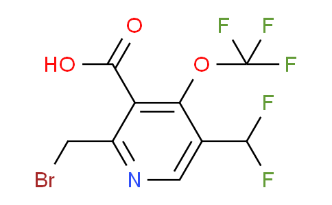 2-(Bromomethyl)-5-(difluoromethyl)-4-(trifluoromethoxy)pyridine-3-carboxylic acid