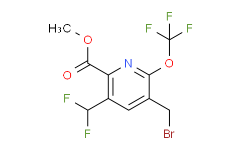 Methyl 3-(bromomethyl)-5-(difluoromethyl)-2-(trifluoromethoxy)pyridine-6-carboxylate