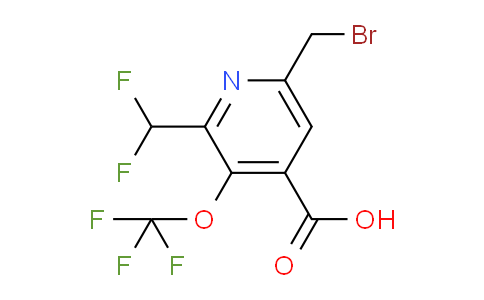 6-(Bromomethyl)-2-(difluoromethyl)-3-(trifluoromethoxy)pyridine-4-carboxylic acid