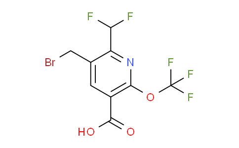 3-(Bromomethyl)-2-(difluoromethyl)-6-(trifluoromethoxy)pyridine-5-carboxylic acid