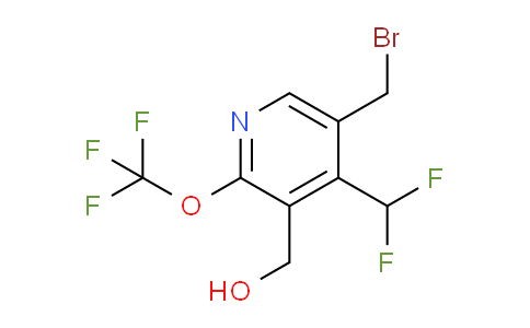 5-(Bromomethyl)-4-(difluoromethyl)-2-(trifluoromethoxy)pyridine-3-methanol