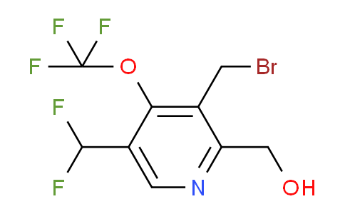 3-(Bromomethyl)-5-(difluoromethyl)-4-(trifluoromethoxy)pyridine-2-methanol