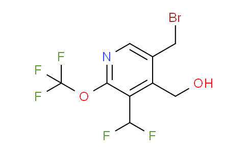 5-(Bromomethyl)-3-(difluoromethyl)-2-(trifluoromethoxy)pyridine-4-methanol