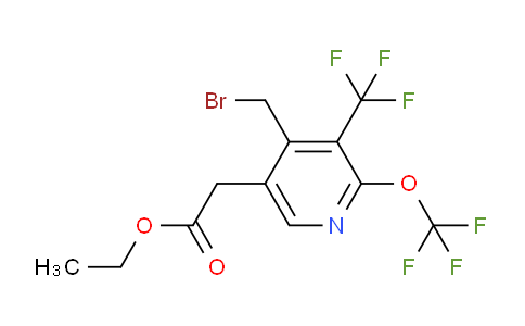AM143807 | 1804442-11-2 | Ethyl 4-(bromomethyl)-2-(trifluoromethoxy)-3-(trifluoromethyl)pyridine-5-acetate