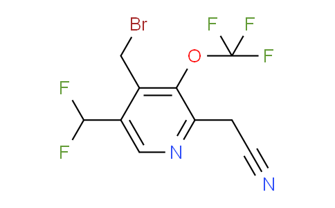 AM143848 | 1804876-95-6 | 4-(Bromomethyl)-5-(difluoromethyl)-3-(trifluoromethoxy)pyridine-2-acetonitrile