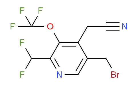 AM143850 | 1805234-65-4 | 5-(Bromomethyl)-2-(difluoromethyl)-3-(trifluoromethoxy)pyridine-4-acetonitrile