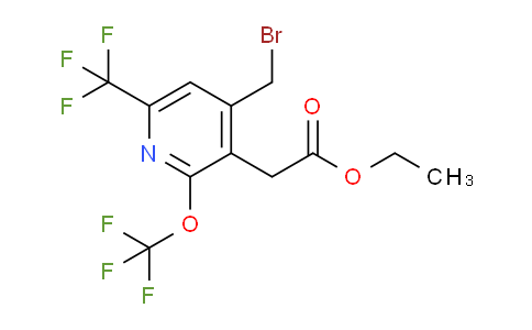 Ethyl 4-(bromomethyl)-2-(trifluoromethoxy)-6-(trifluoromethyl)pyridine-3-acetate