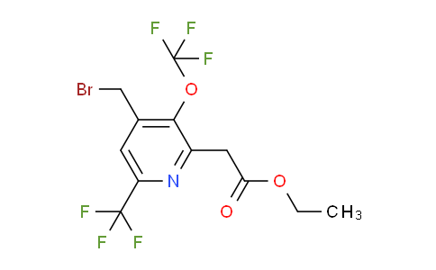 AM143861 | 1804442-17-8 | Ethyl 4-(bromomethyl)-3-(trifluoromethoxy)-6-(trifluoromethyl)pyridine-2-acetate