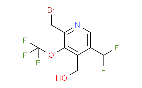 2-(Bromomethyl)-5-(difluoromethyl)-3-(trifluoromethoxy)pyridine-4-methanol