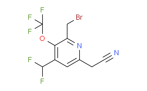 AM143872 | 1804673-67-3 | 2-(Bromomethyl)-4-(difluoromethyl)-3-(trifluoromethoxy)pyridine-6-acetonitrile