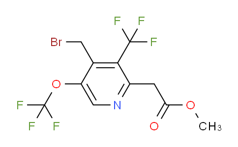 Methyl 4-(bromomethyl)-5-(trifluoromethoxy)-3-(trifluoromethyl)pyridine-2-acetate