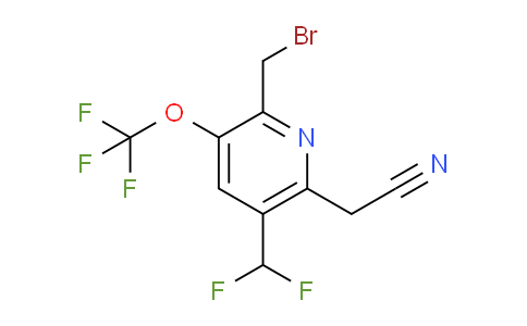 AM143879 | 1804442-44-1 | 2-(Bromomethyl)-5-(difluoromethyl)-3-(trifluoromethoxy)pyridine-6-acetonitrile