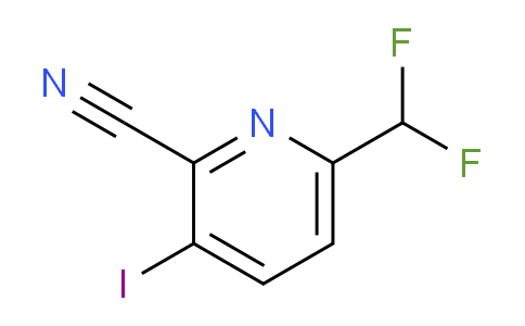 2-Cyano-6-(difluoromethyl)-3-iodopyridine