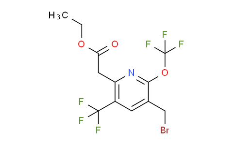 AM143897 | 1805033-67-3 | Ethyl 3-(bromomethyl)-2-(trifluoromethoxy)-5-(trifluoromethyl)pyridine-6-acetate