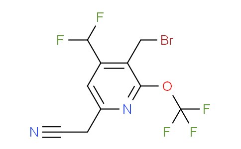 3-(Bromomethyl)-4-(difluoromethyl)-2-(trifluoromethoxy)pyridine-6-acetonitrile