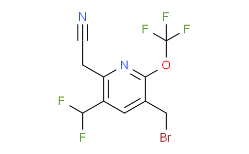 AM143904 | 1804624-29-0 | 3-(Bromomethyl)-5-(difluoromethyl)-2-(trifluoromethoxy)pyridine-6-acetonitrile