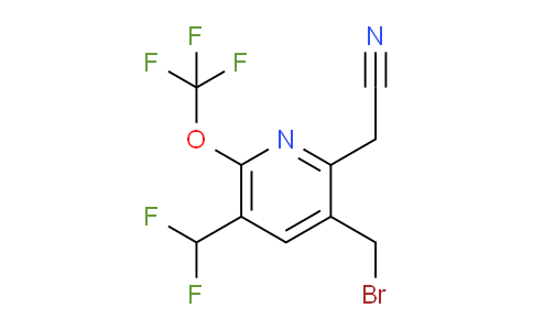 AM143909 | 1805032-98-7 | 3-(Bromomethyl)-5-(difluoromethyl)-6-(trifluoromethoxy)pyridine-2-acetonitrile