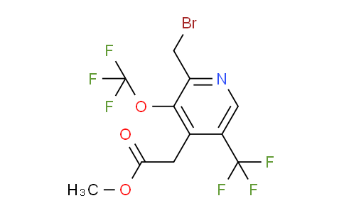 AM143910 | 1806777-61-6 | Methyl 2-(bromomethyl)-3-(trifluoromethoxy)-5-(trifluoromethyl)pyridine-4-acetate