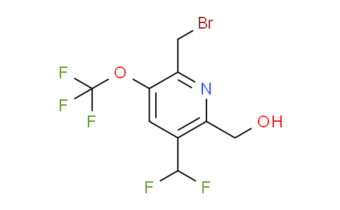 2-(Bromomethyl)-5-(difluoromethyl)-3-(trifluoromethoxy)pyridine-6-methanol