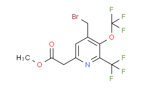 Methyl 4-(bromomethyl)-3-(trifluoromethoxy)-2-(trifluoromethyl)pyridine-6-acetate